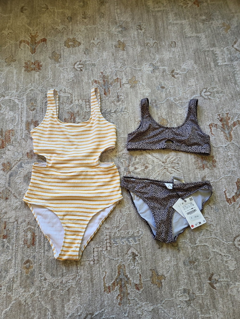 Bundle of 2 New Zara girls swimsuits